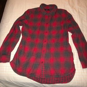 Madewell Flannel Shirt, Buttondown, M